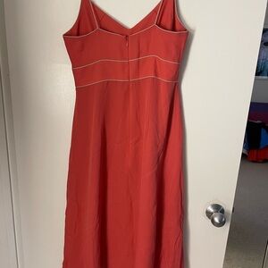 J. Crew Coral Dress with White Trim